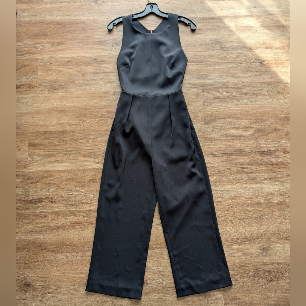 NWT Rebecca Minkoff Black Sleeveless Zip Haddon Jumpsuit Size 2 SP1671320A